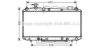 AVA QUALITY COOLING TO2306 Radiator, engine cooling